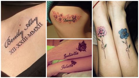 ¡amor De Madre 27 Ideas De Tatuajes De Nombres De Hijos Para Mamás Que