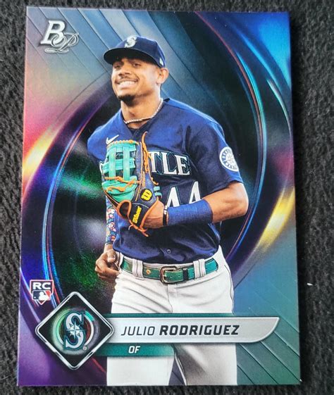 Julio Rodriguez 41 Prices Rookie 2022 Bowman Platinum Baseball Cards