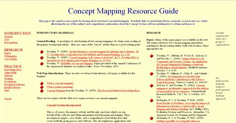 Concept Mapping Resource Guide Better Evaluation