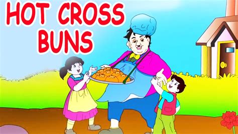 Hot Cross Buns Animated Nursery Rhyme In English Youtube
