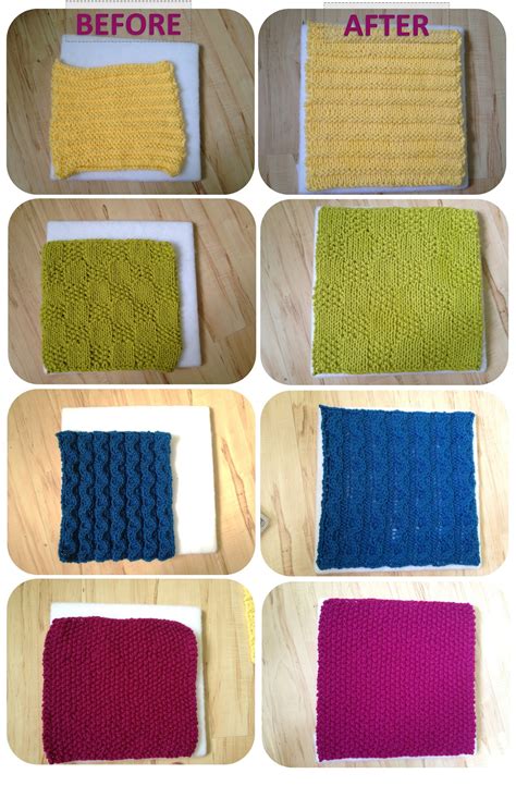 You can use one of the following: Tutorial: Blocking Acrylic Yarn | A Modicum of Ingenuity
