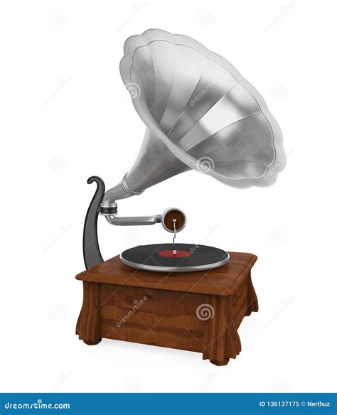 Phonograph Isolated Stock Illustration Illustration Of White 136137175