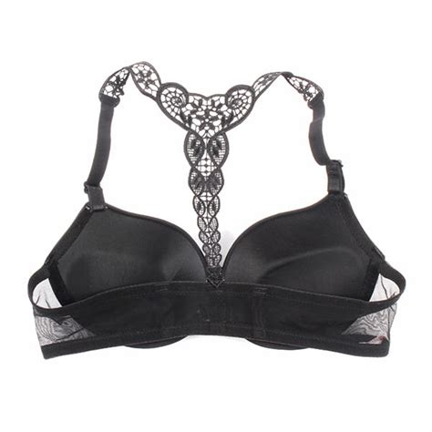Wisremt Sexy Women Smooth Front Closure Thin Padded Racer Back Racerback Push Up Bra Walmart