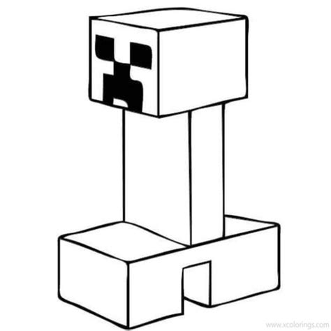 Creeper Coloring Pages From Minecraft Characters XColorings Com