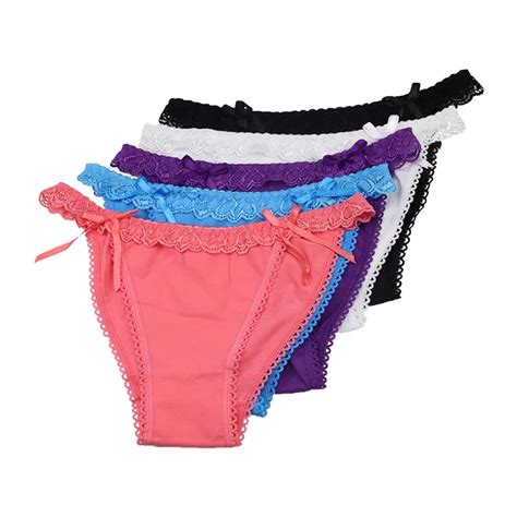 3pieces Set Briefs Women Panties Lace Cotton Briefs Cotton Crotch Underwear Size M Xl Sexy