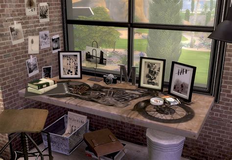 Sims 4 Ccs The Best Desk And Pictures By Ruby