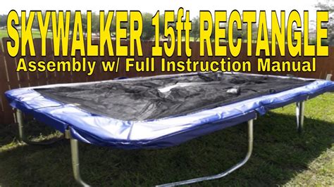 In most cases, manufacturers provide trampoline setup service, but you need to pay a step 4: Skywalker Trampoline Assembly Instructions