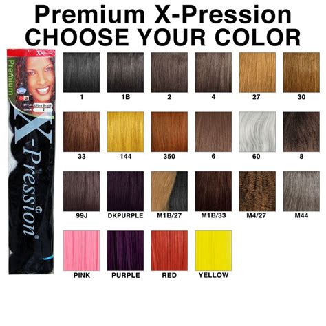 Image Result For Xpression Braid Color Numbers Braiding Hair Colors