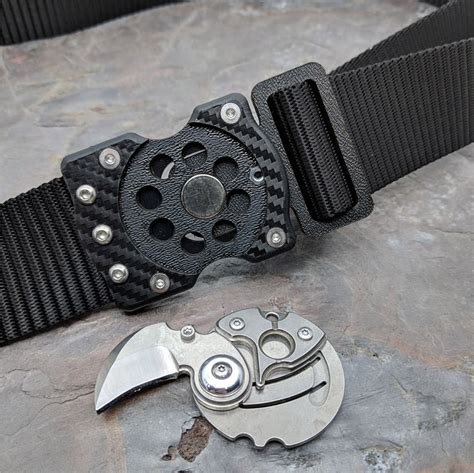 Tactical Belt With Knife Buckle Nar Media Kit