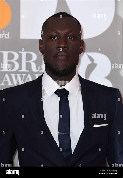 Stormzy Attending The Brit Awards 2017 Held At The O2 Arena In London