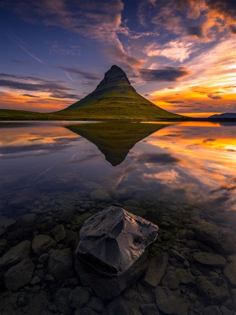 Expose Nature The Reflection Of Kirkjufell Iceland Oc 5095x6793