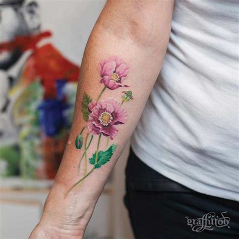 27 Breathtaking Watercolor Flower Tattoos Crazyforus