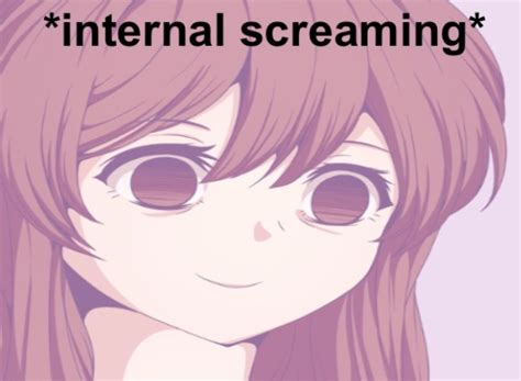 anime girl internal screaming blank template imgflip