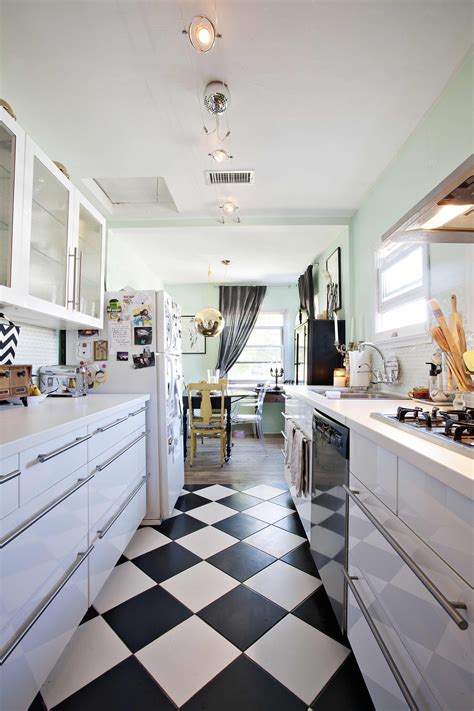 Vintage Black And White Kitchen Floor Thegouchereye