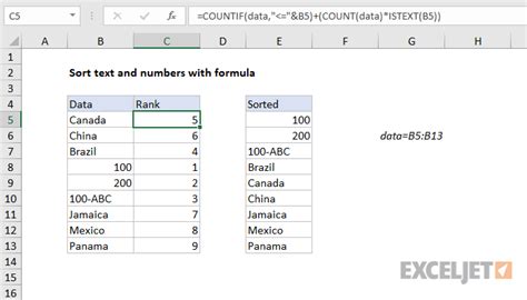 When working in excel sorting data can quickly reorganize content too. Excel formula: Sort text and numbers with formula | Exceljet