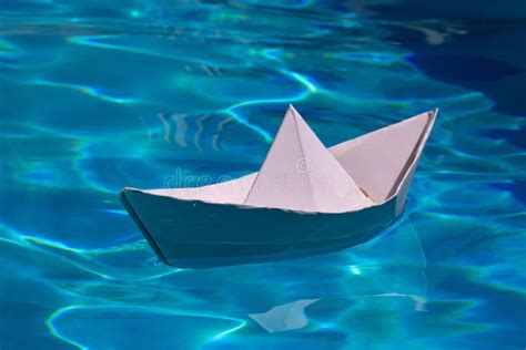 Paper Ship Origami Paper Ship Sail Paper Boat On The Sea Water