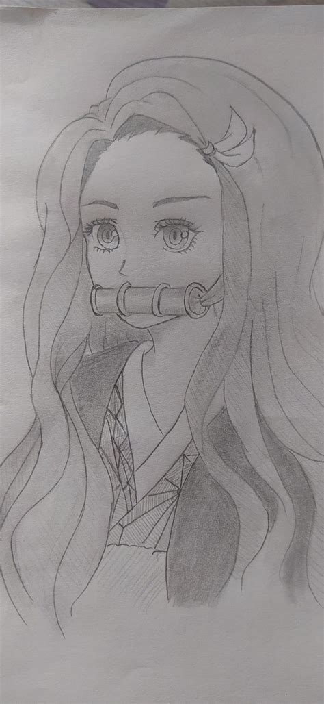 Nezuko Demonslayer Demon Slayer Tanjuro Amine Drawing Pencil