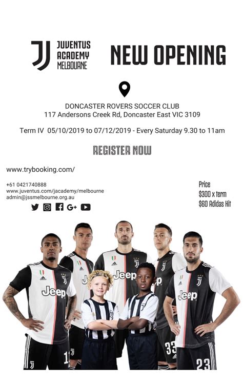 Juventus Academy Term 4 Now Open Doncaster Rovers Soccer Club