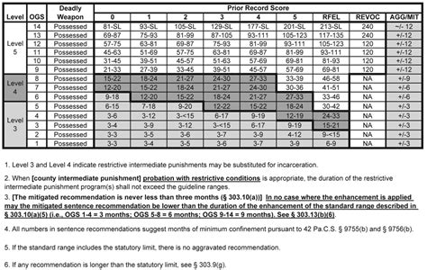 204 Pa Code Chapter 303 Sentencing Guidelines