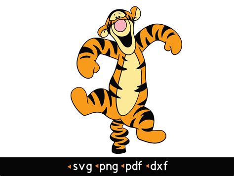 Tigger Svg Png Pdf Dxf Etsy Australia