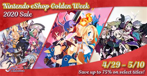 The busiest time to be in japan. GOLDEN WEEK 2020 SALES NOW LIVE ON NINTENDO ESHOP AND ...
