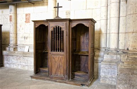 Freestanding Style Confessional Booth Confessions Catholic Meditation