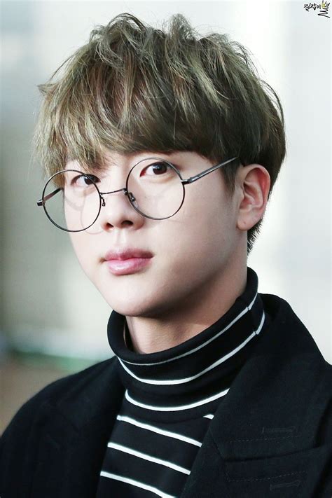 ♥ ★ Jin With A Turtleneck And Circle Glasses Is Adorable And I Want