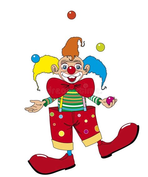 Juggling Cartoon Clown Stock Illustrations 8000 Juggling Cartoon