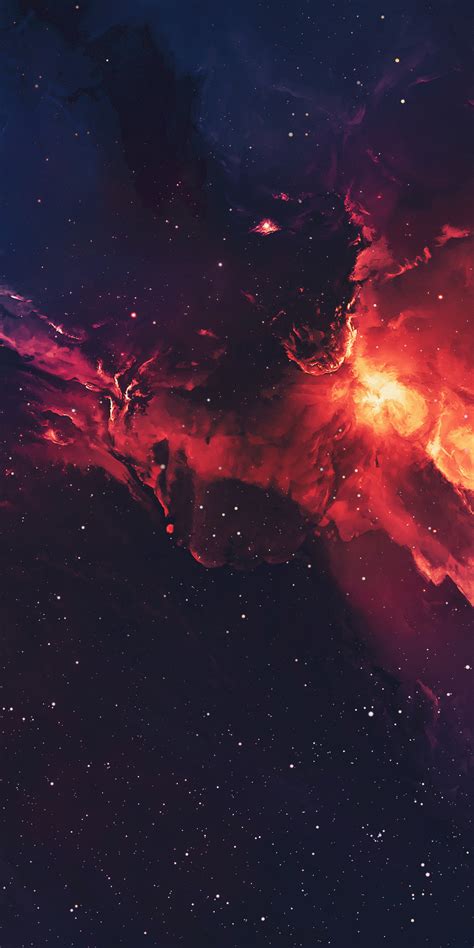 1080x2160 Galaxy Space Stars Universe Nebula 4k One Plus 5thonor 7x