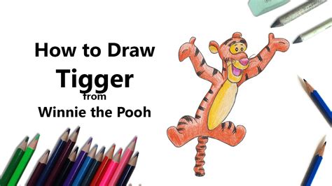 How To Draw Tigger From Winnie The Pooh With Color Pencils Time Lapse