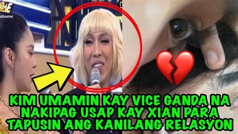 KIM UMAMIN KAY VICE GANDA NA NAKIPAG USAP KAY XIAN PARA TAPUSIN ANG