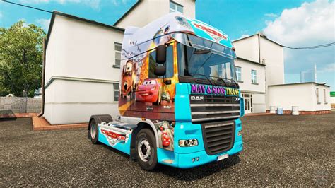 Euro Truck Simulator 2 Best Car Mod - Skin Cars v2.0 truck DAF for Euro Truck Simulator 2