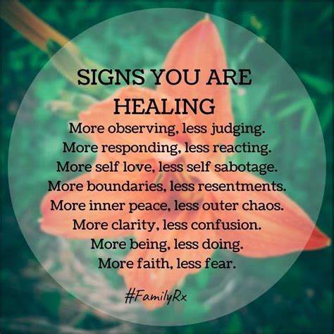 Signs You Are Healing Mindfulness Awakening Consciousness