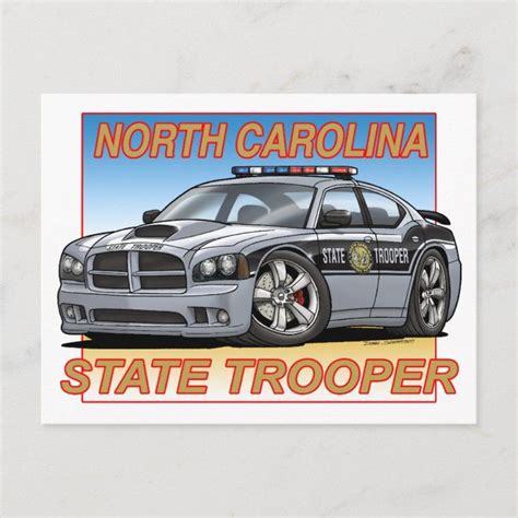 Chargernctrooper Postcard North Carolina Highway
