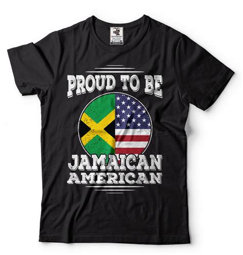 Jamaican American T Shirt T For Jamaican Patriotic Jamaica Etsy