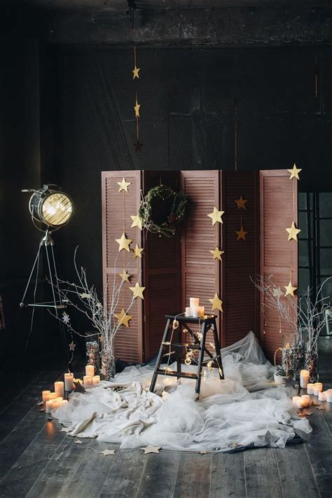 So easy and you will be amazed by the result! magical christmas festive photoshoot set up backdrop decor ...