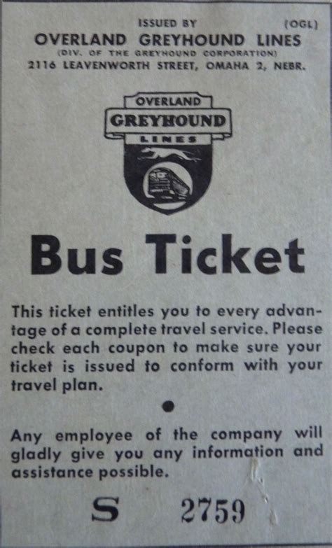 gREYHOUND bUS tICKET | Greyhound bus, Bus tickets, Bus