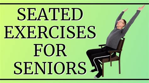10 Minute Seated Exercises For Seniors Elderly And Older People