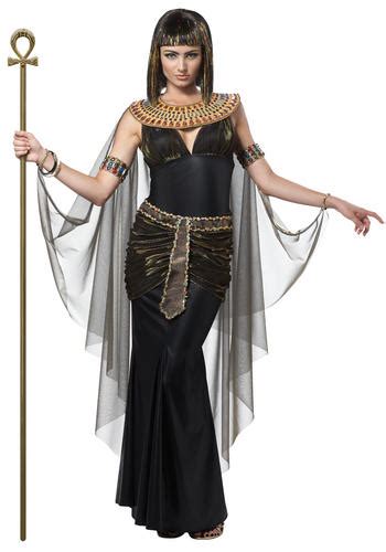 Deluxe Black Cleopatra Egyptian Queen Ladies Fancy Dress Womens Adult