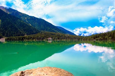 The Antholzer See A Lake In South Tyrol Italy Stock Photo Image Of