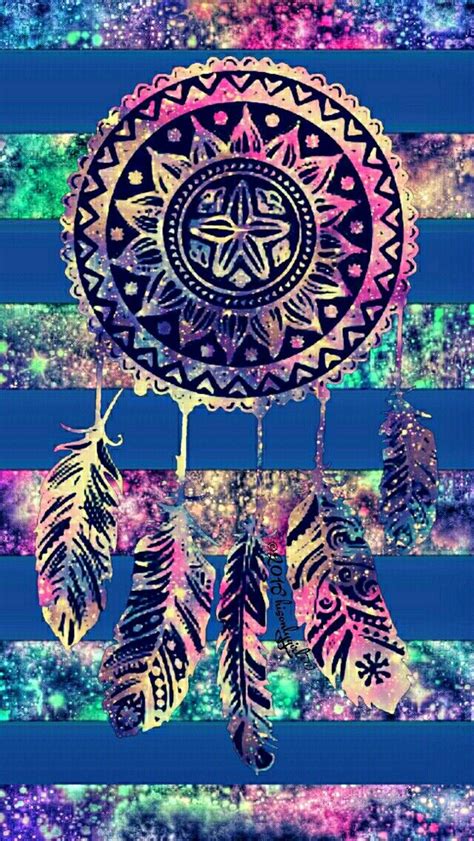Striped Dreamcatcher Galaxy Iphoneandroid Wallpaper I Created For The