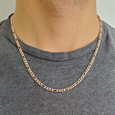 K Japan Gold Chain Figaro Chain Stainless Necklace Necklace For Men