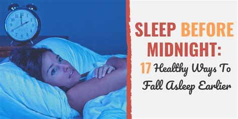 Sleep Midnight Develop Good Habits