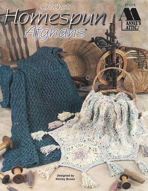 Crocheted Afghan Patterns Homespun Afghans By Shirley Brown Annies
