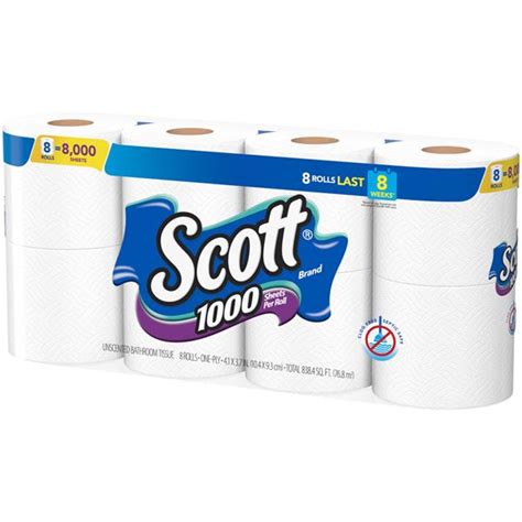 Scott 1000 Sheets Per Roll Toilet Paper Hy Vee Aisles Online Grocery