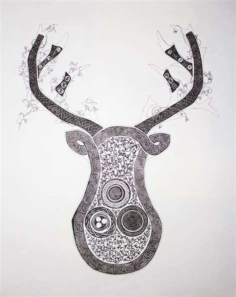 Celtic Trophy Deer—illustration On Behance