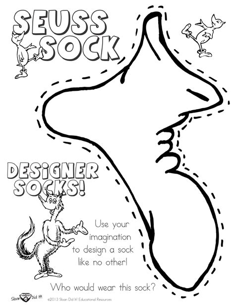 Fox In Socks Template