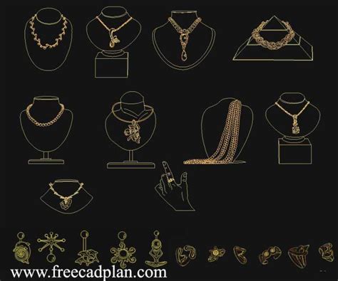 Jewelry Cad Block In Autocad Dwg Download Free Cad Plan