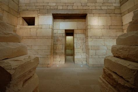 Interior De La Mastaba Funeraria En La Necrópolis De Saqqara