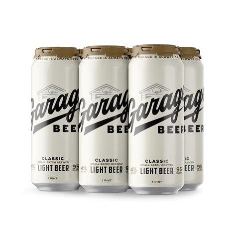Garage Beer 6 Pack 16oz Cans Braxton Brewing Company